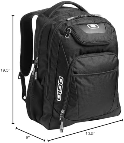 OGIO 411069.03 Black/Silver Excelsior Carry-On Commuter Backpack - Image 2
