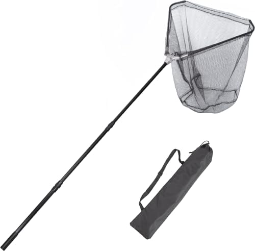 Retractable Long Landing Net - 83" Large Fishing Net Telescoping Handle, 26" Deep. with Storage Bag
