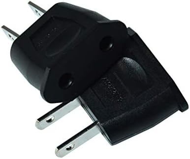 Socket Plug Adapter Europe EU Euro to US Travel Charger AC Power Converter 2PCS(Black) - Image 3