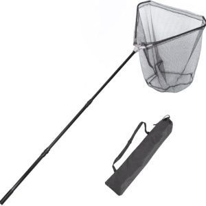 Retractable Long Landing Net – 83″ Large Fishing Net Telescoping Handle, 26″ Deep. with Storage Bag